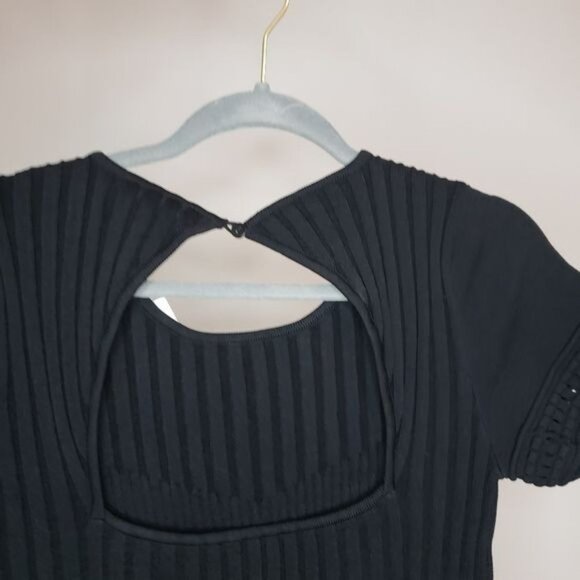NWT Parker Hamilton Ribbed Knit Short Sleeve‎ Dress Size S - Picture 6 of 10